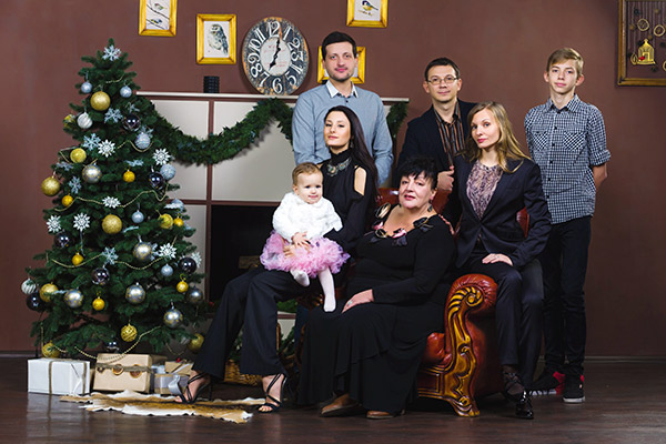 Семейная фотосессия в студии Киев